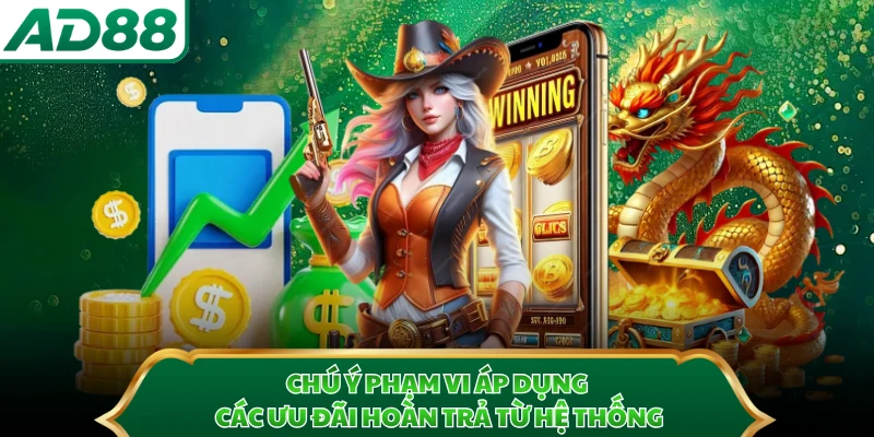 Chú ý phạm vi áp dụng các ưu đãi hoàn trả từ hệ thống