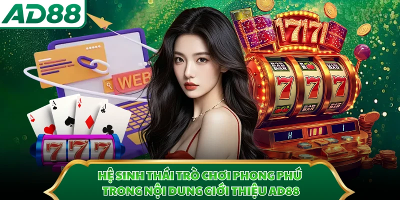 Hệ sinh thái trò chơi phong phú trong nội dung giới thiệu AD88
