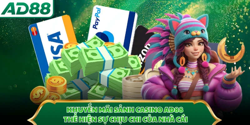 Khuyến mãi sảnh casino AD88 thể hiện sự chịu chi của nhà cái