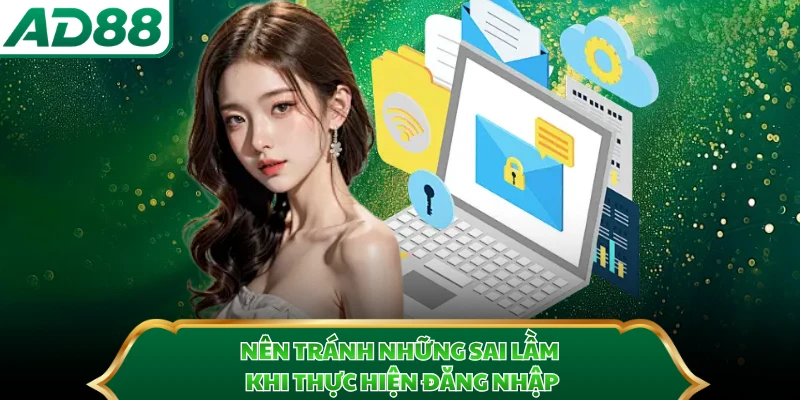 Nên tránh những sai lầm khi thực hiện đăng nhập